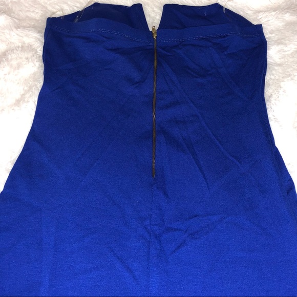Strapless Bodycon Vcut dress - Picture 4 of 8